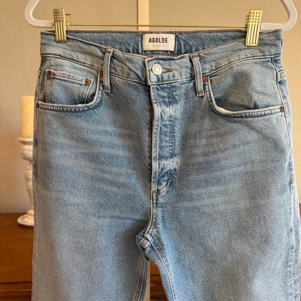 AGOLDE Riley High Rise Straight Crop Jeans Size 28 - Picture 4 of 12